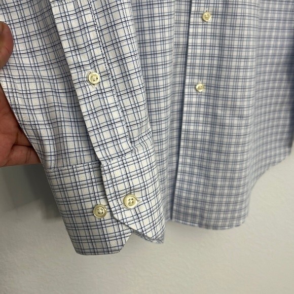 Brooks Brothers 14 1/2 - 2/3 1818 Regent Cotton Dress Shirt windowpane - Picture 7 of 11